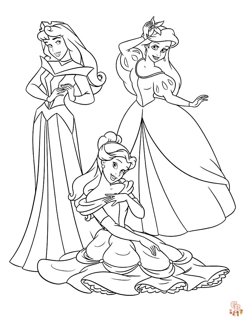 Disney Princess Coloring Pages for Kids 85