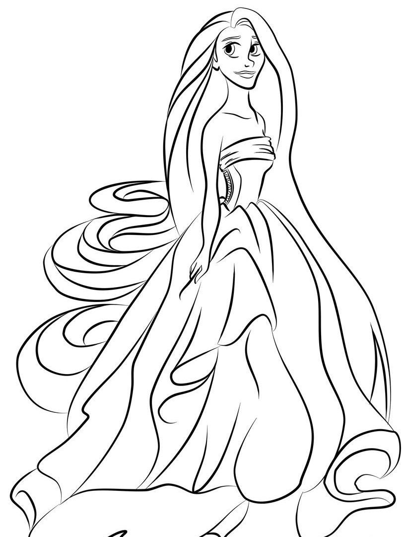 Disney Princess Coloring Pages for Kids 86