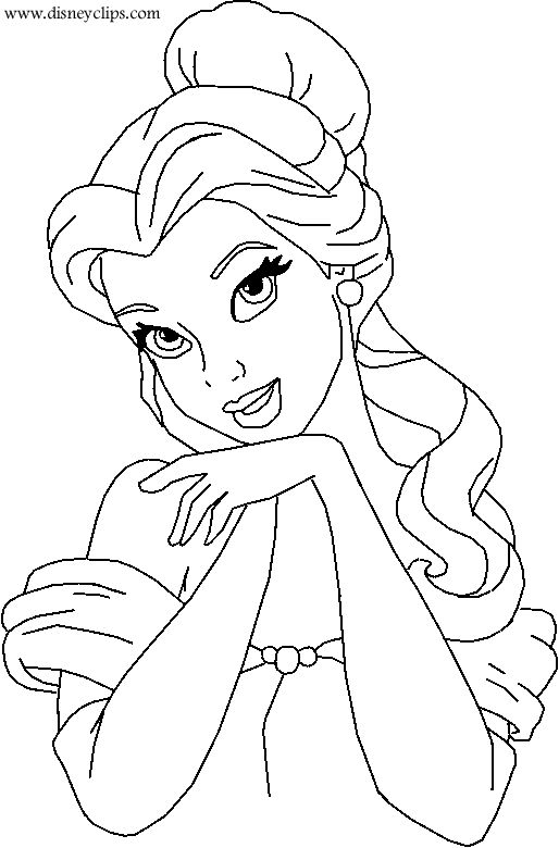 Disney Princess Coloring Pages for Kids 91