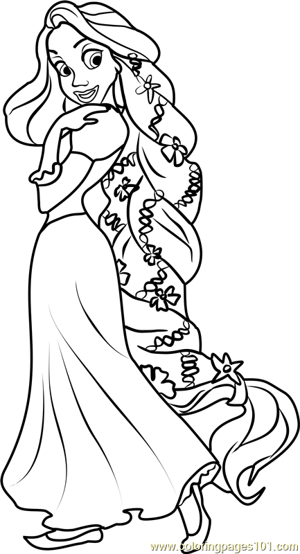 Disney Princess Coloring Pages for Kids 94