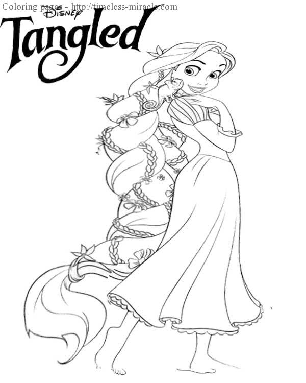 Disney Princess Coloring Pages for Kids 96