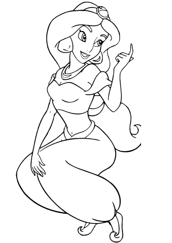 Disney Princess Coloring Pages for Kids 97