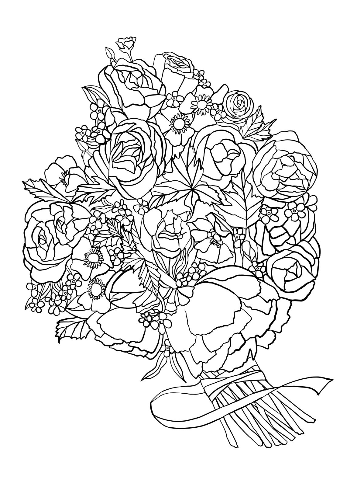 Flowers Coloring Pages: 180+ Blooming Beauties to Brighten Your Day 125