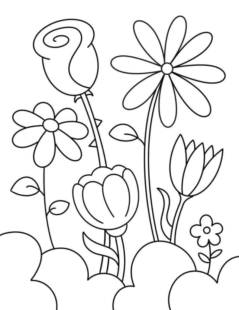 Flowers Coloring Pages: 180+ Blooming Beauties to Brighten Your Day 126