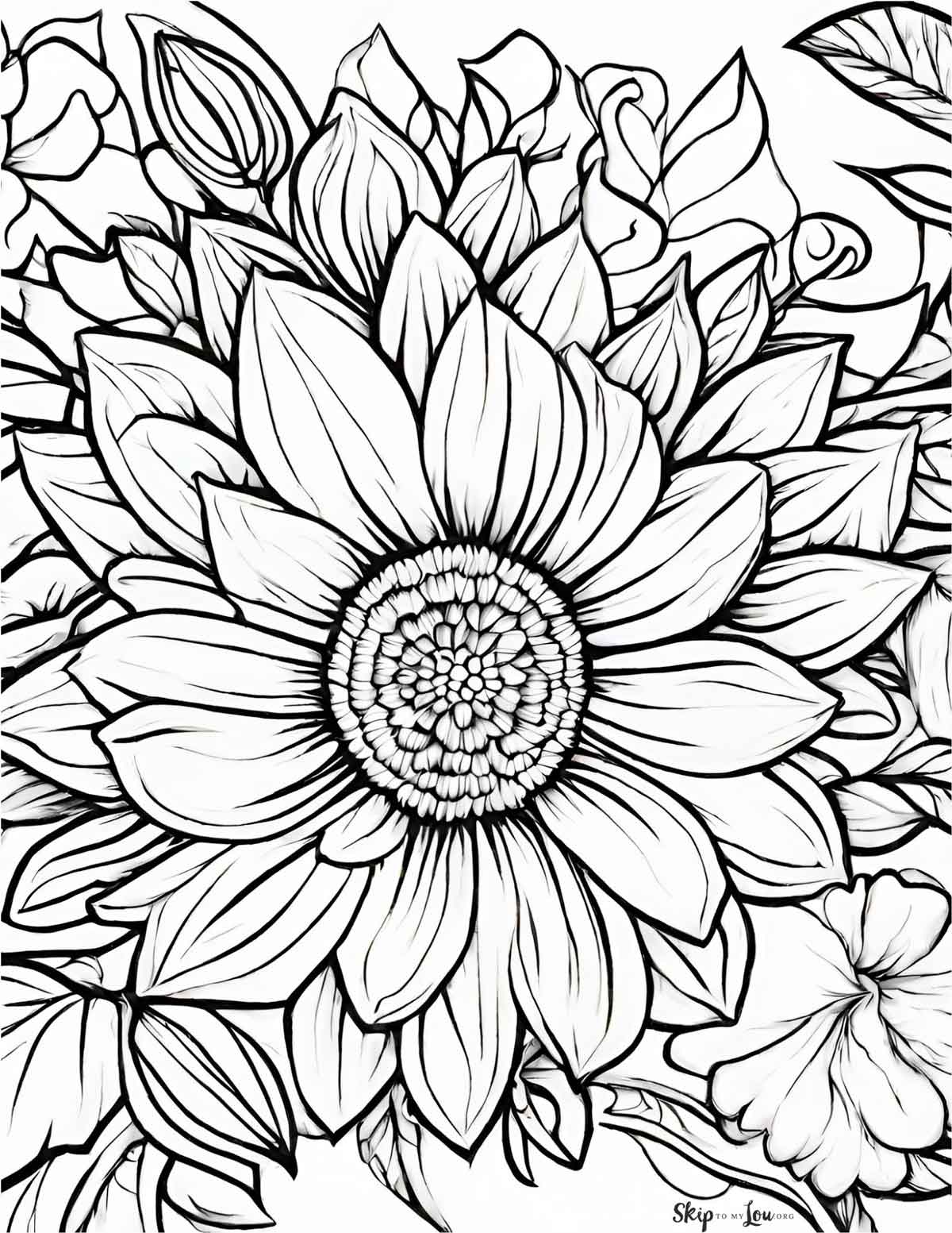 Flowers Coloring Pages: 180+ Blooming Beauties to Brighten Your Day 130