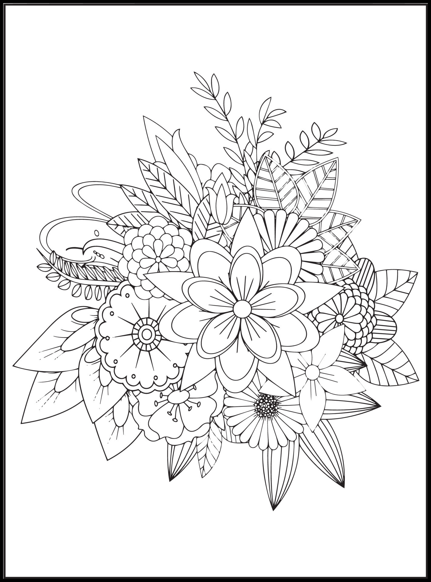 Flowers Coloring Pages: 180+ Blooming Beauties to Brighten Your Day 133