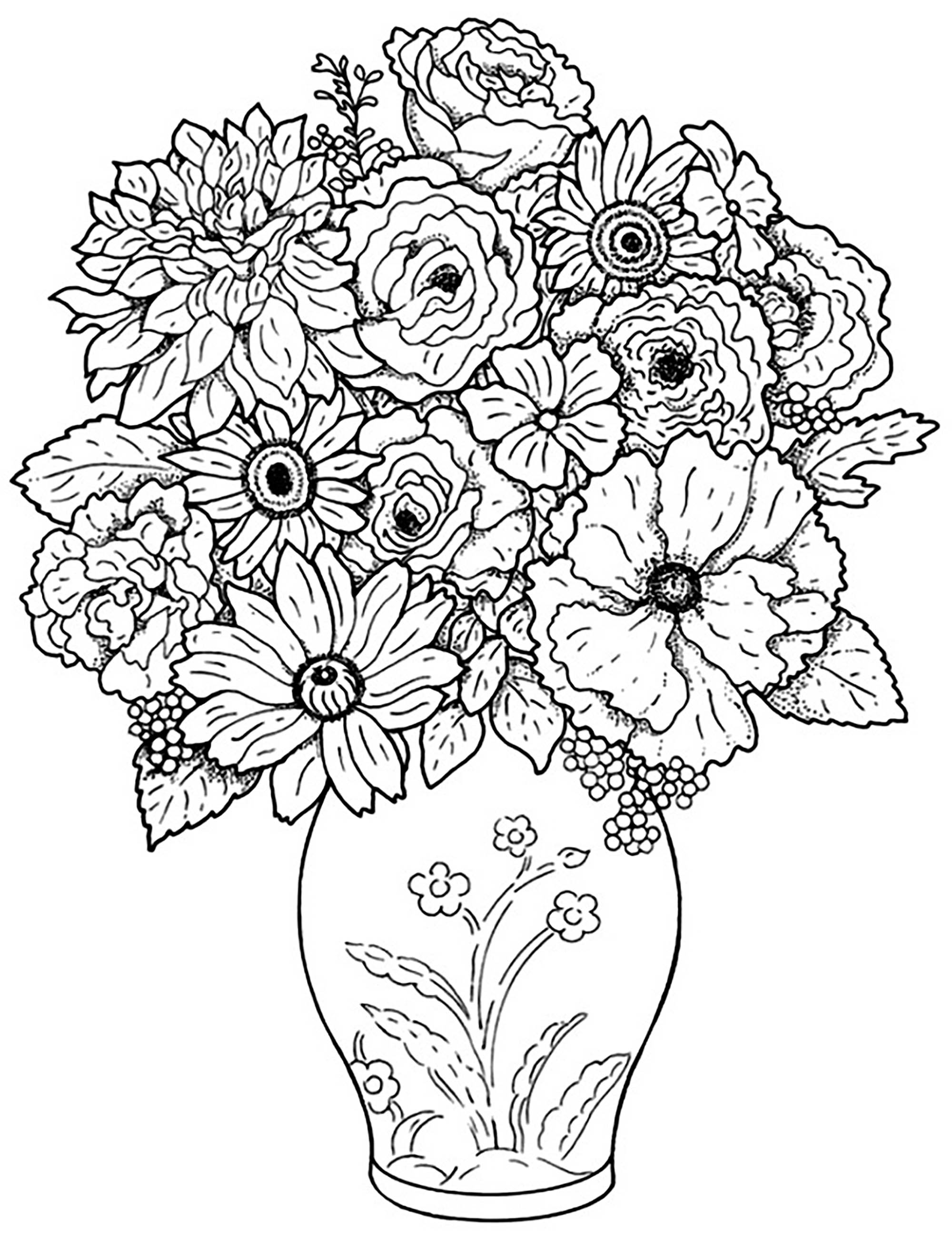 Flowers Coloring Pages: 180+ Blooming Beauties to Brighten Your Day 136