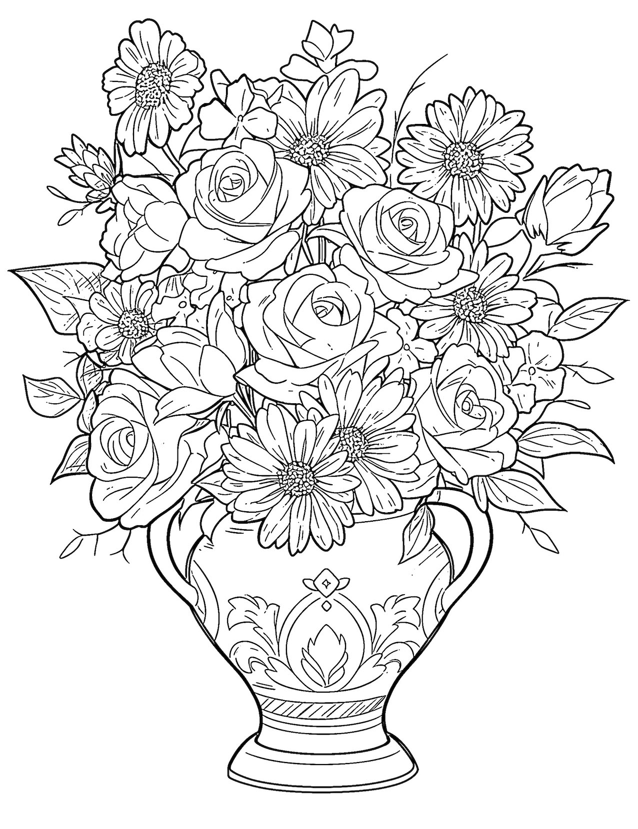 Flowers Coloring Pages: 180+ Blooming Beauties to Brighten Your Day 142