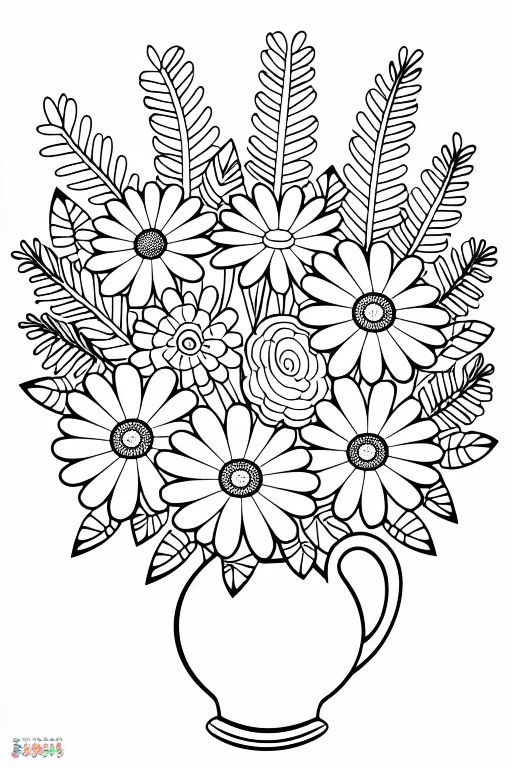 Flowers Coloring Pages: 180+ Blooming Beauties to Brighten Your Day 151