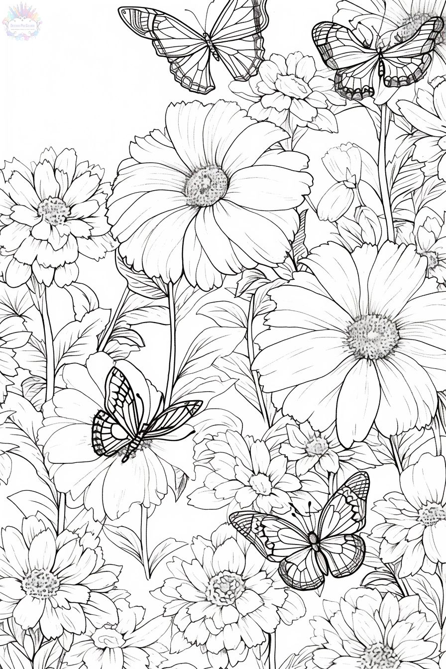 Flowers Coloring Pages: 180+ Blooming Beauties to Brighten Your Day 152