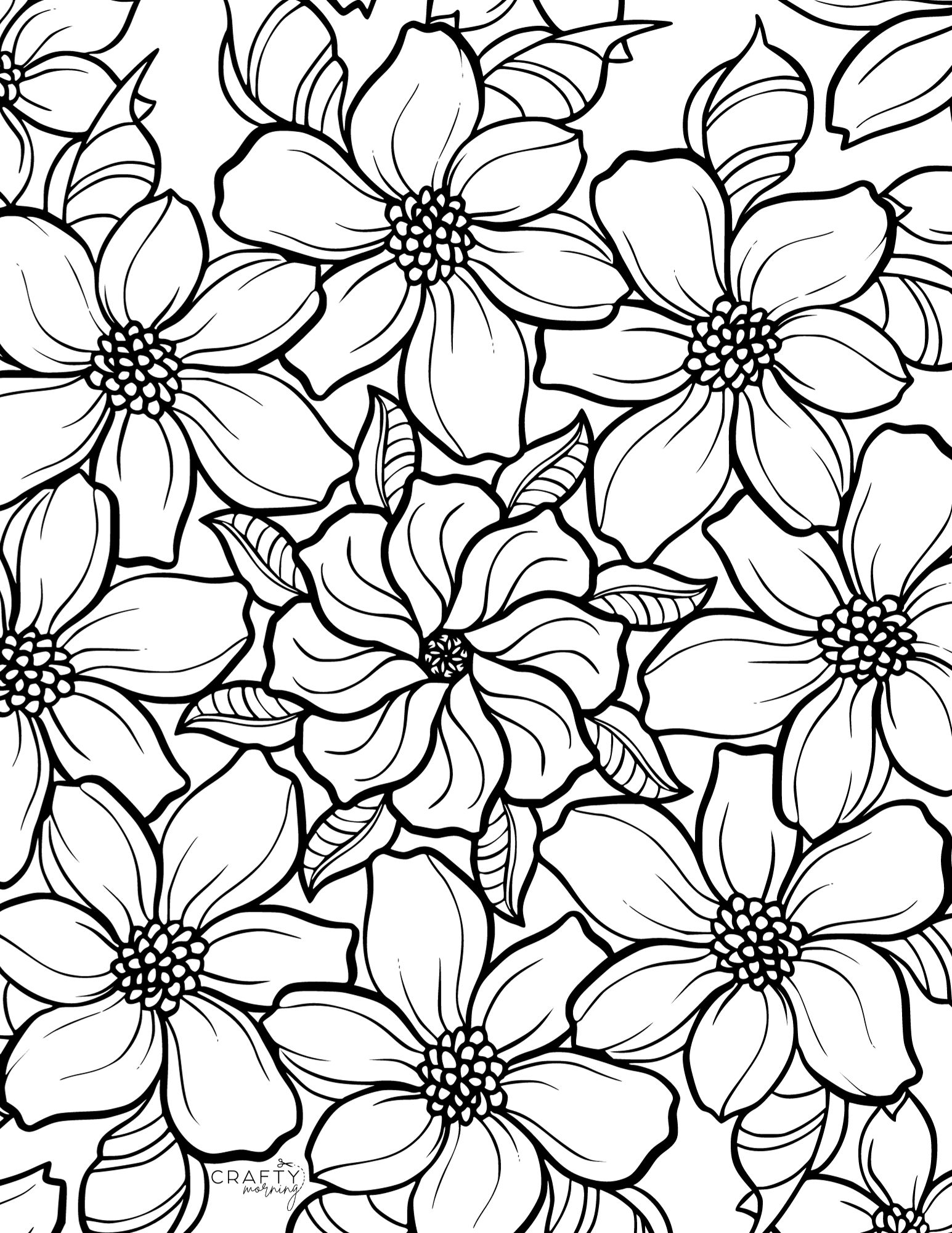 Flowers Coloring Pages: 180+ Blooming Beauties to Brighten Your Day 156