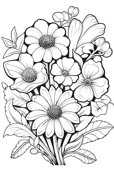 Flowers Coloring Pages: 180+ Blooming Beauties to Brighten Your Day 167