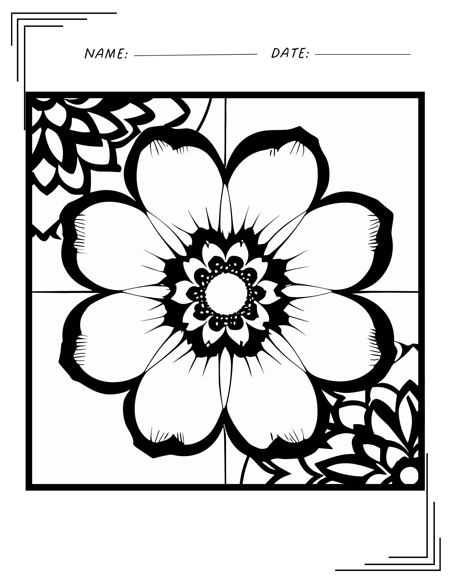 Flowers Coloring Pages: 180+ Blooming Beauties to Brighten Your Day 20