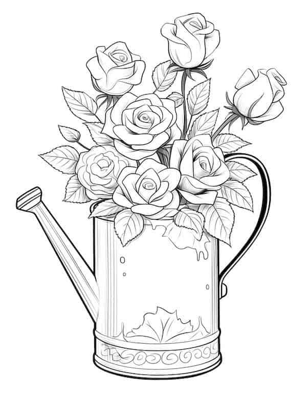 Flowers Coloring Pages: 180+ Blooming Beauties to Brighten Your Day 35