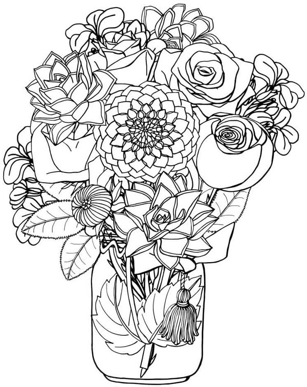 Flowers Coloring Pages: 180+ Blooming Beauties to Brighten Your Day 37