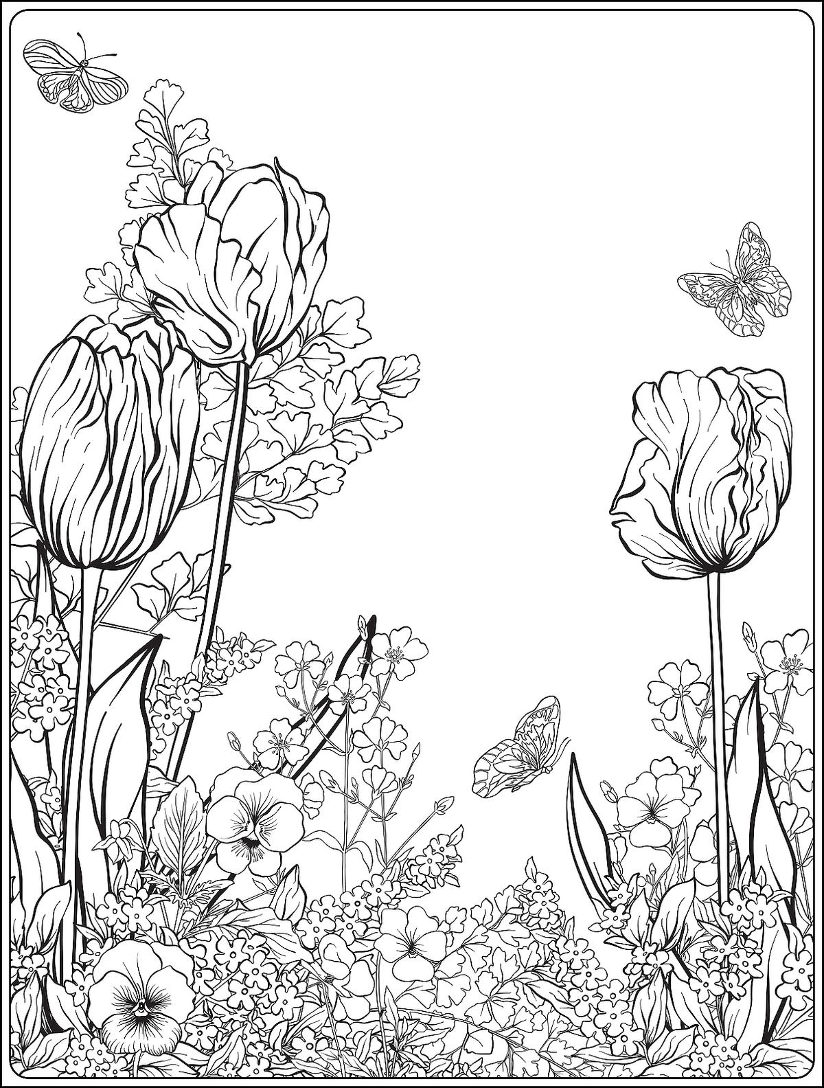 Flowers Coloring Pages: 180+ Blooming Beauties to Brighten Your Day 57