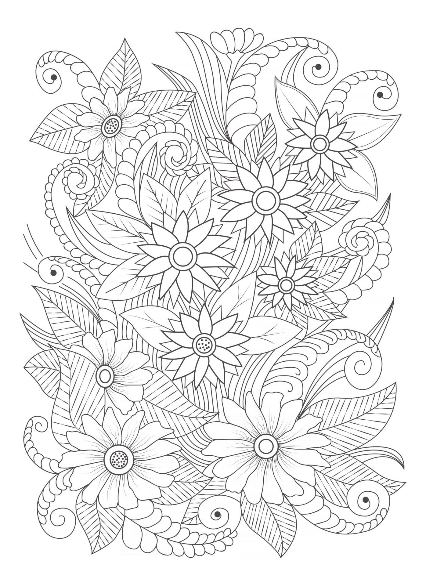 Flowers Coloring Pages: 180+ Blooming Beauties to Brighten Your Day 63