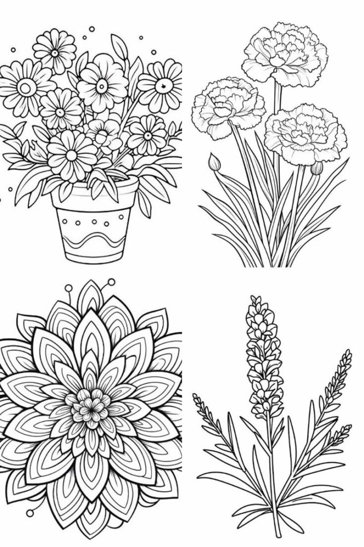 Flowers Coloring Pages: 180+ Blooming Beauties to Brighten Your Day 65