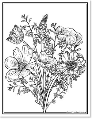 Flowers Coloring Pages: 180+ Blooming Beauties to Brighten Your Day 75