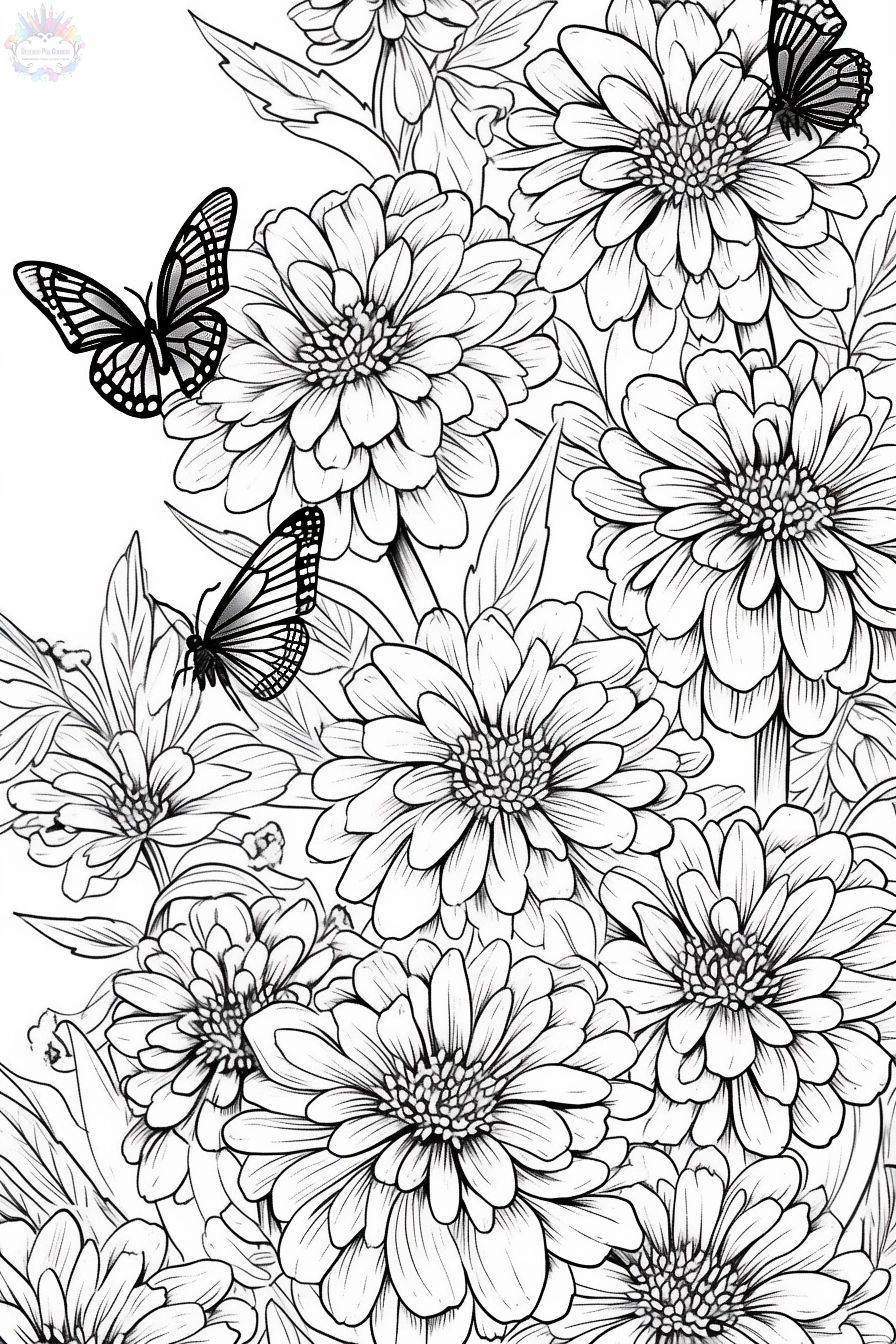 Flowers Coloring Pages: 180+ Blooming Beauties to Brighten Your Day 89