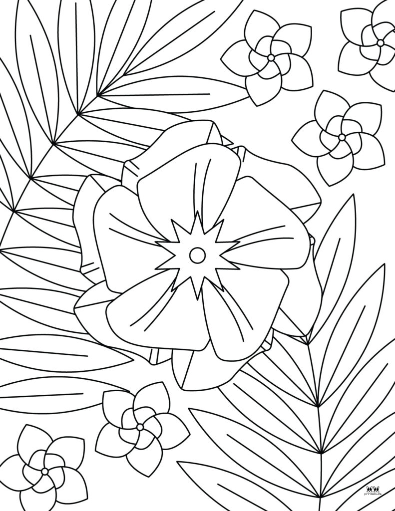 Flowers Coloring Pages: 180+ Blooming Beauties to Brighten Your Day 92