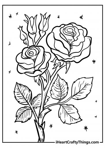 Flowers Coloring Pages: 180+ Blooming Beauties to Brighten Your Day 97