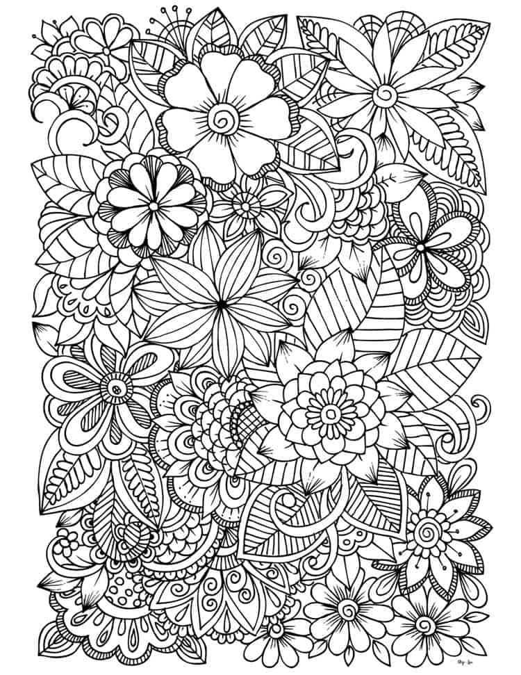 Flowers Coloring Pages: 180+ Blooming Beauties to Brighten Your Day 99