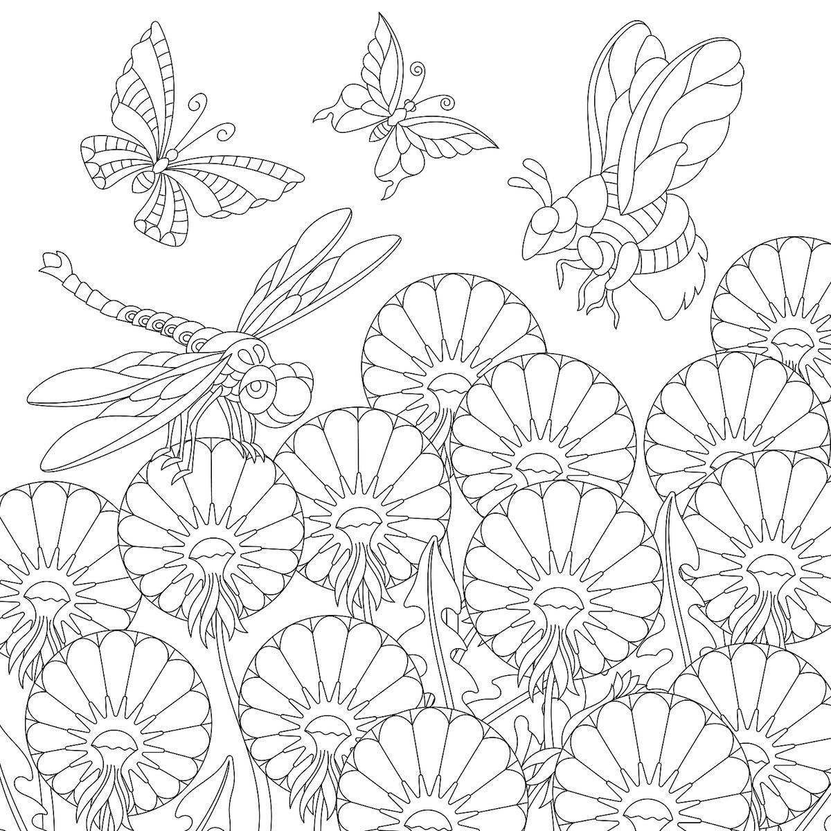 Garden Flowers Coloring Pages for Adults Unique 110