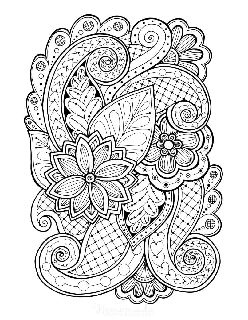 Garden Flowers Coloring Pages for Adults Unique 115