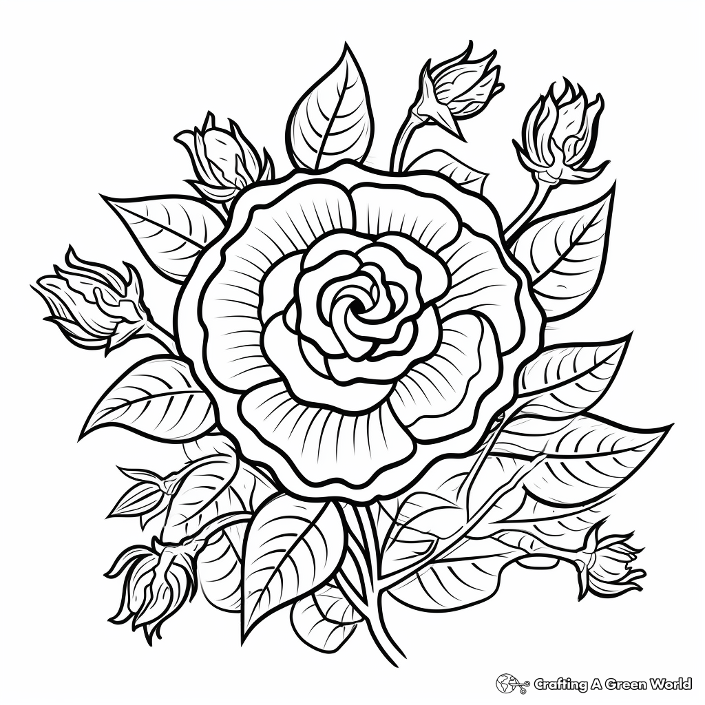 Garden Flowers Coloring Pages for Adults Unique 13