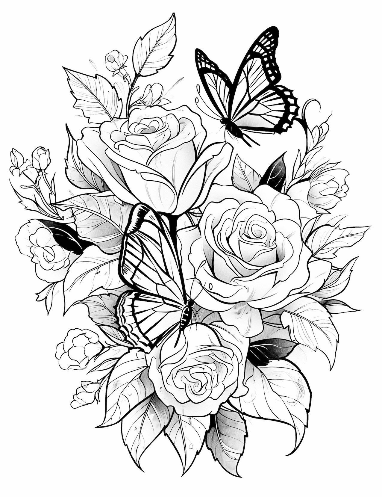 Garden Flowers Coloring Pages for Adults Unique 132