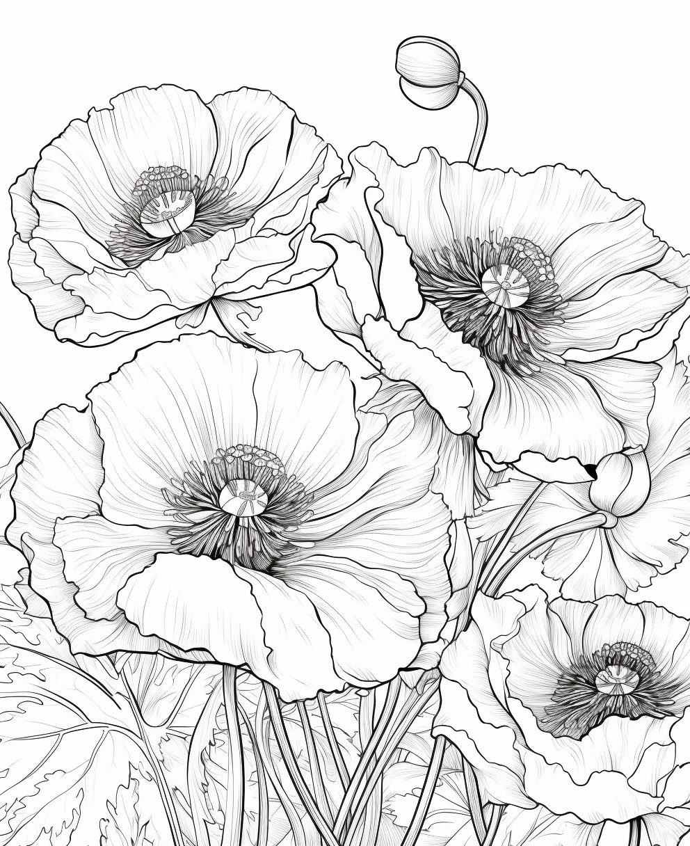 Garden Flowers Coloring Pages for Adults Unique 135