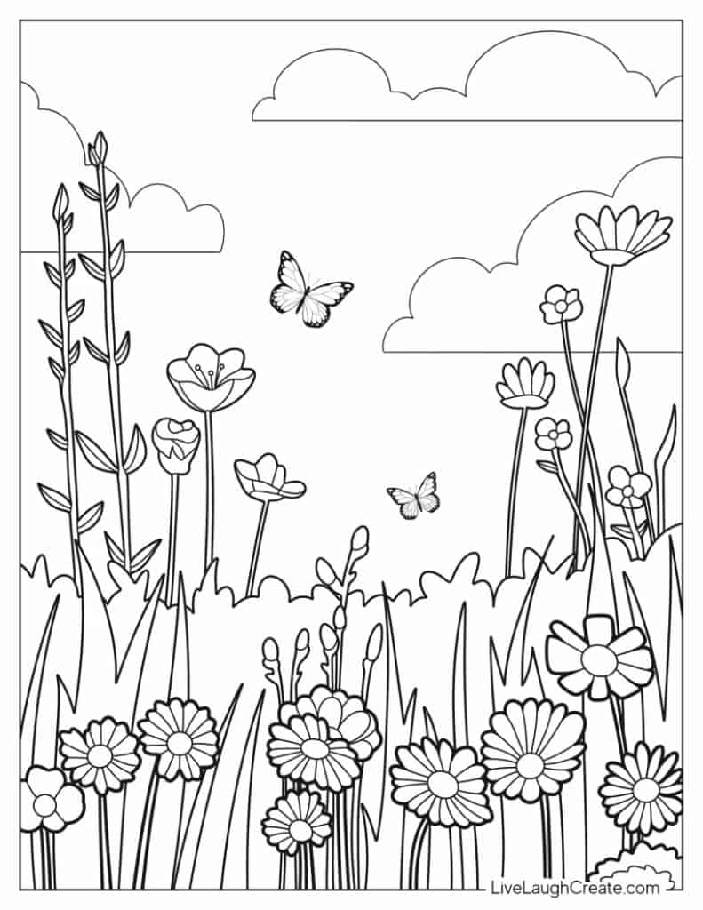 Garden Flowers Coloring Pages for Adults Unique 137