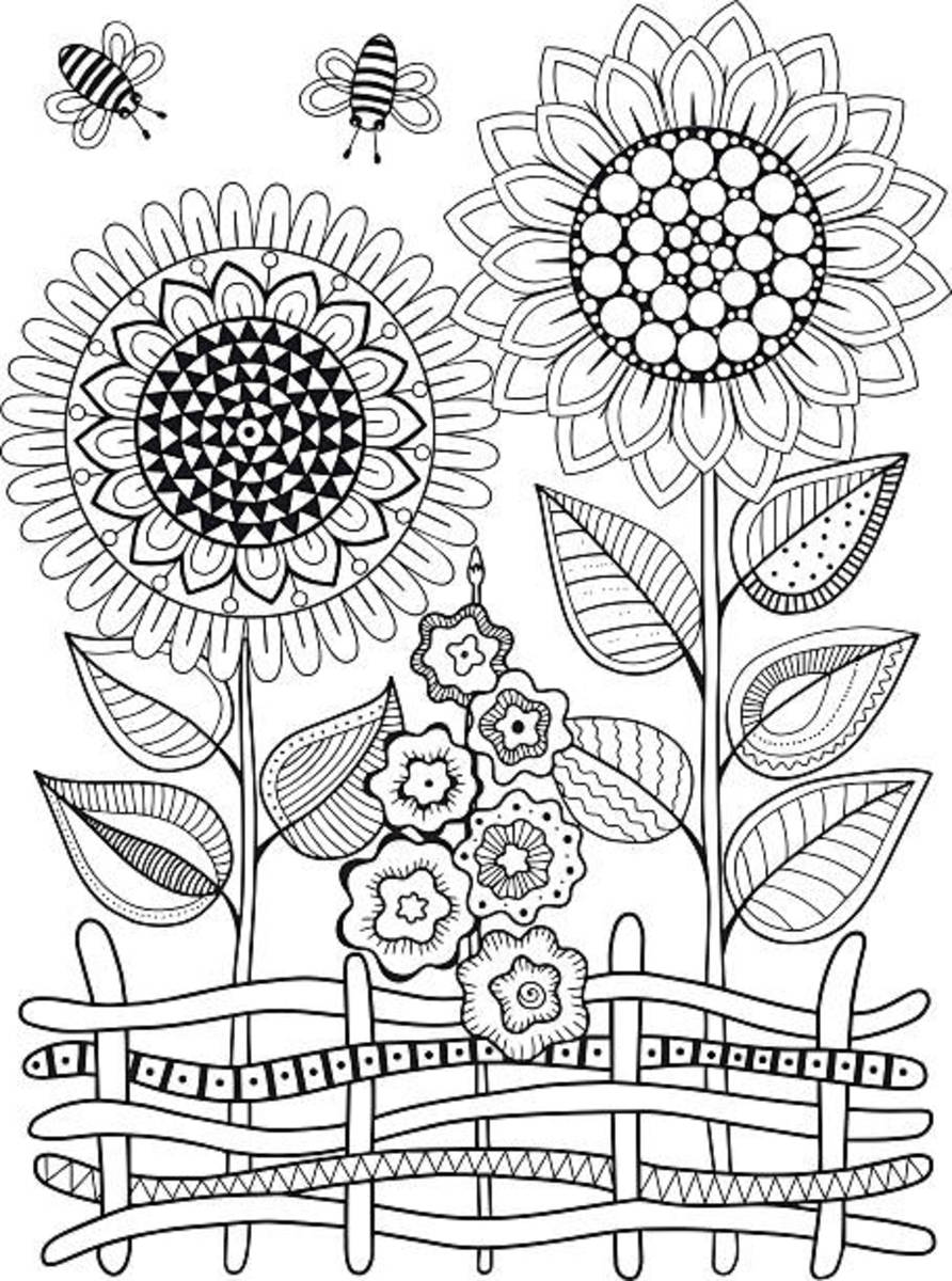 Garden Flowers Coloring Pages for Adults Unique 139