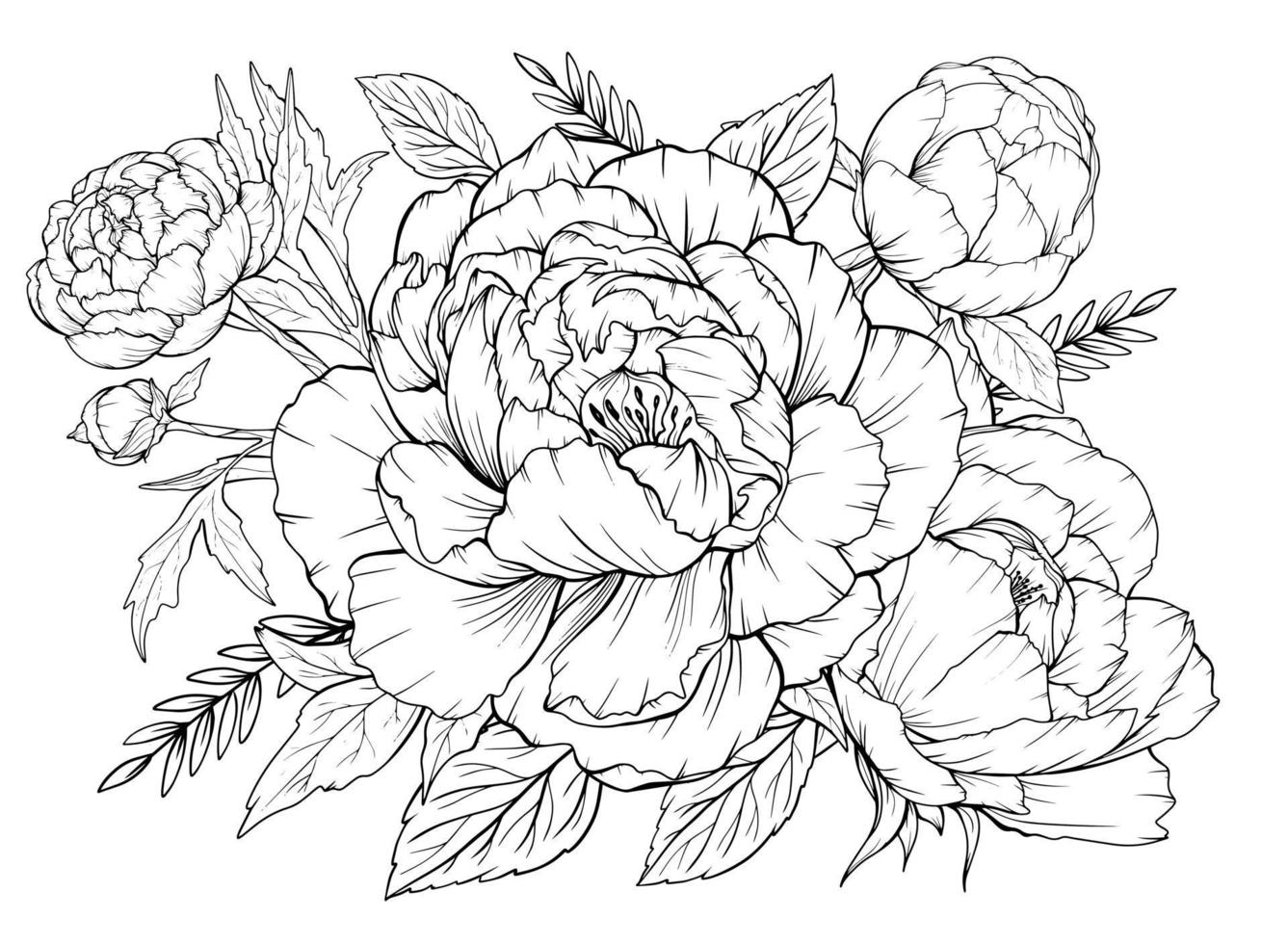 Garden Flowers Coloring Pages for Adults Unique 143