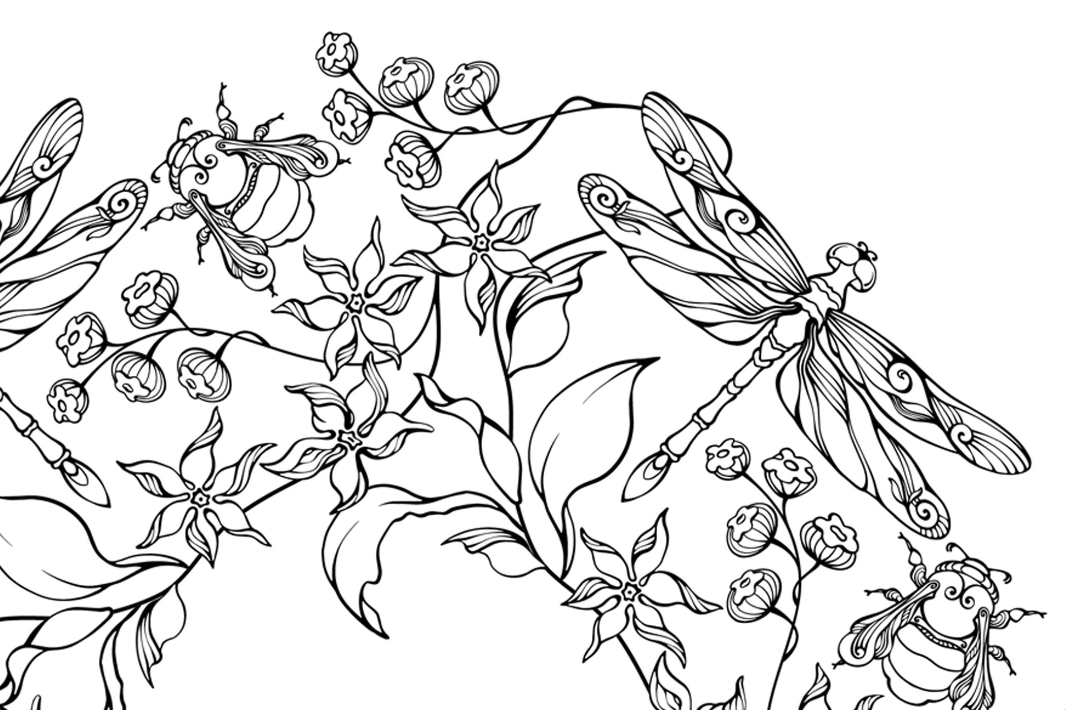 Garden Flowers Coloring Pages for Adults Unique 17