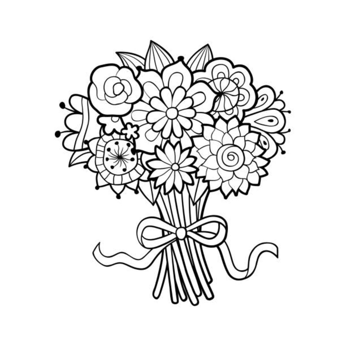 Garden Flowers Coloring Pages for Adults Unique 20