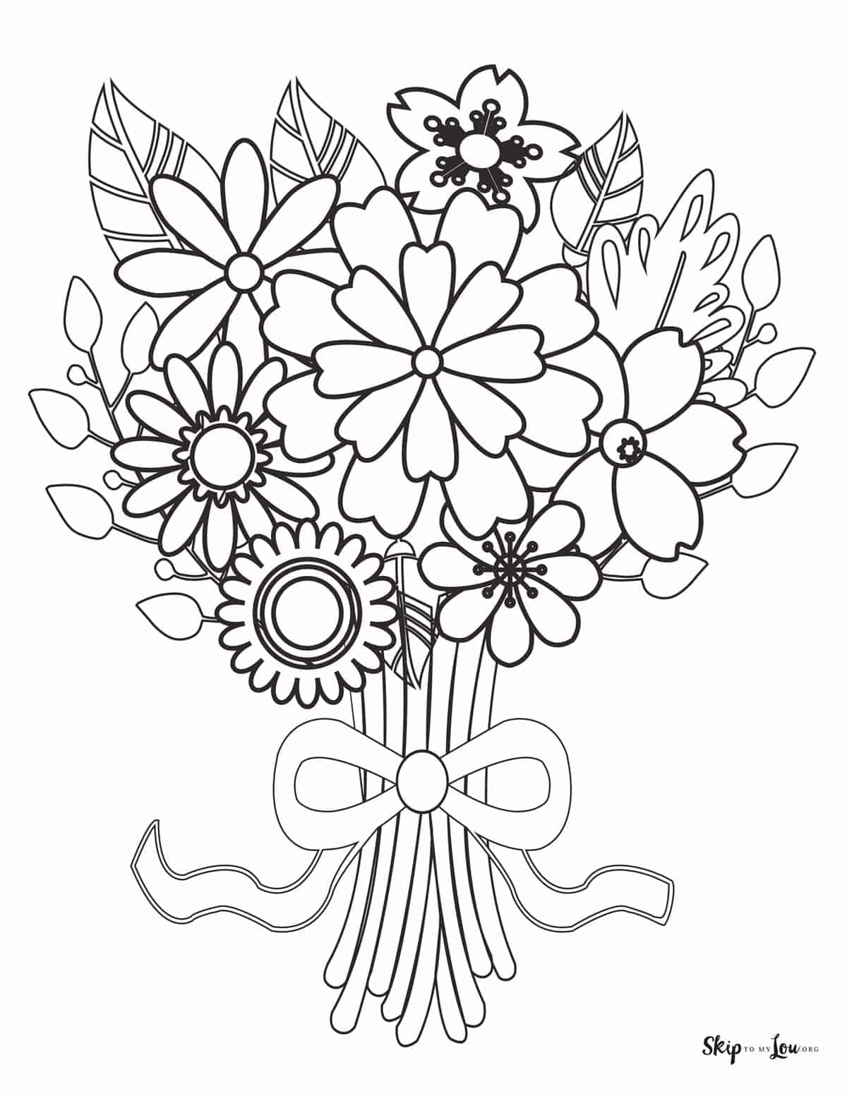 Garden Flowers Coloring Pages for Adults Unique 22