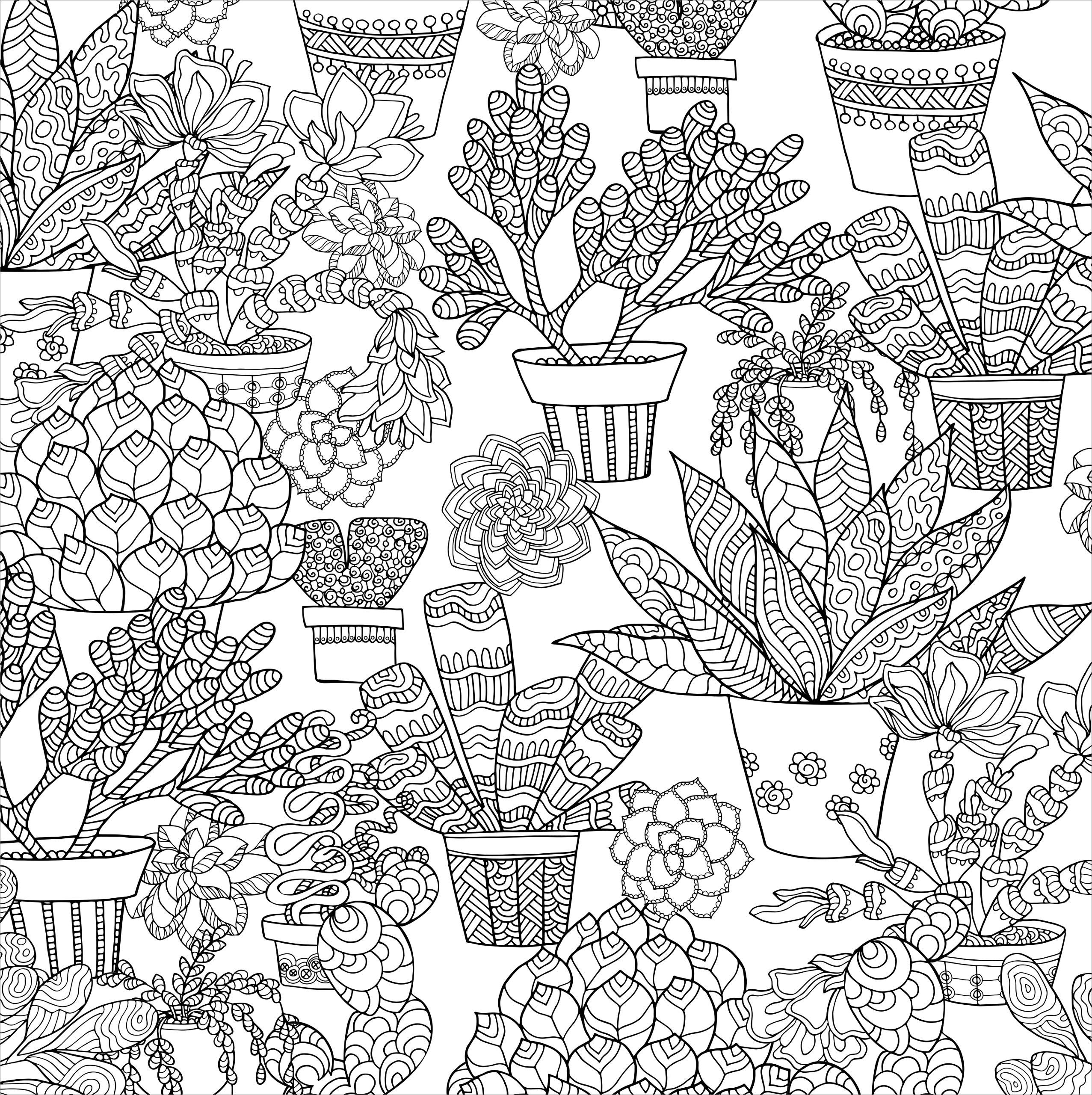 Garden Flowers Coloring Pages for Adults Unique 44