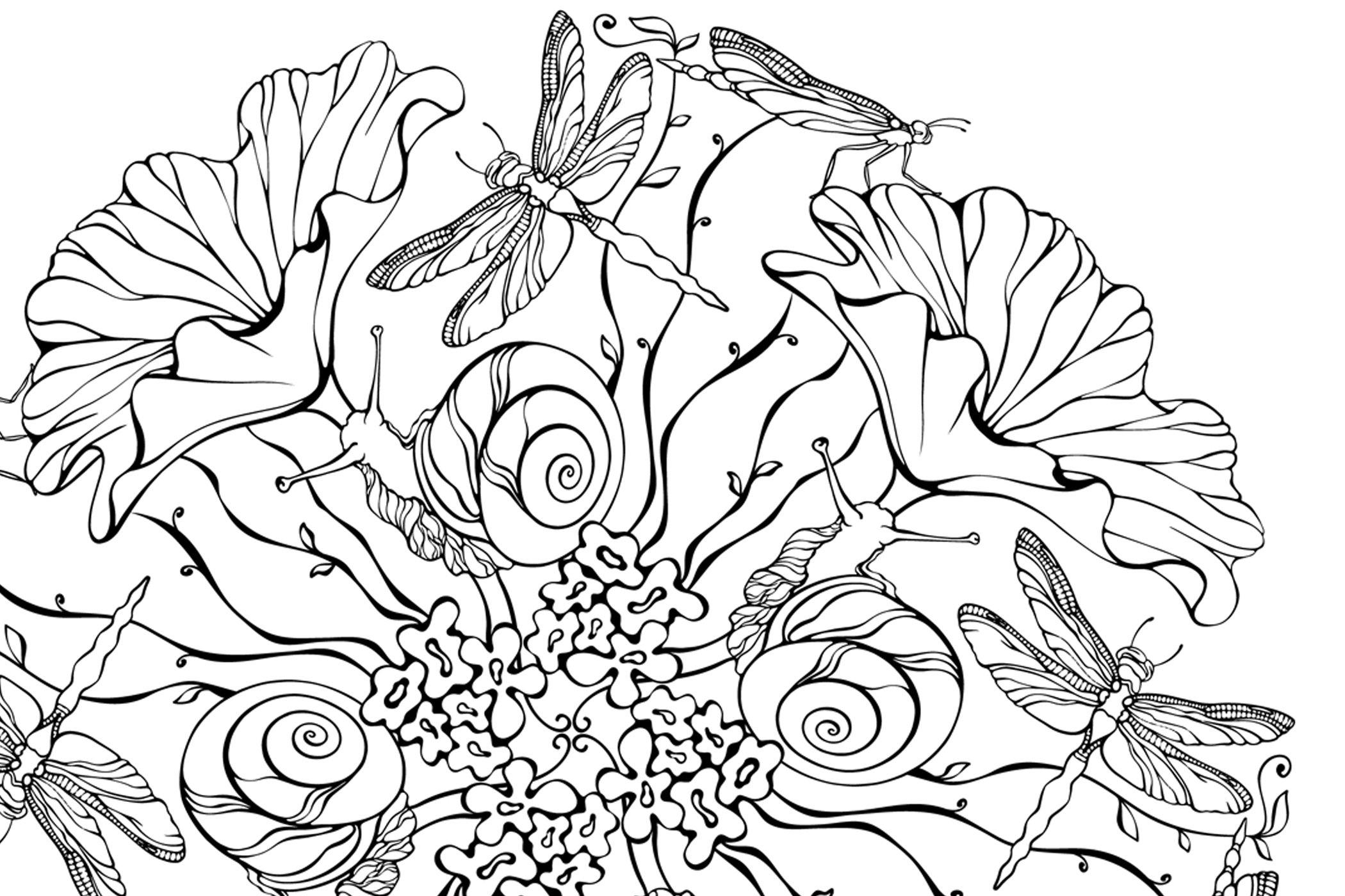 Garden Flowers Coloring Pages for Adults Unique 5