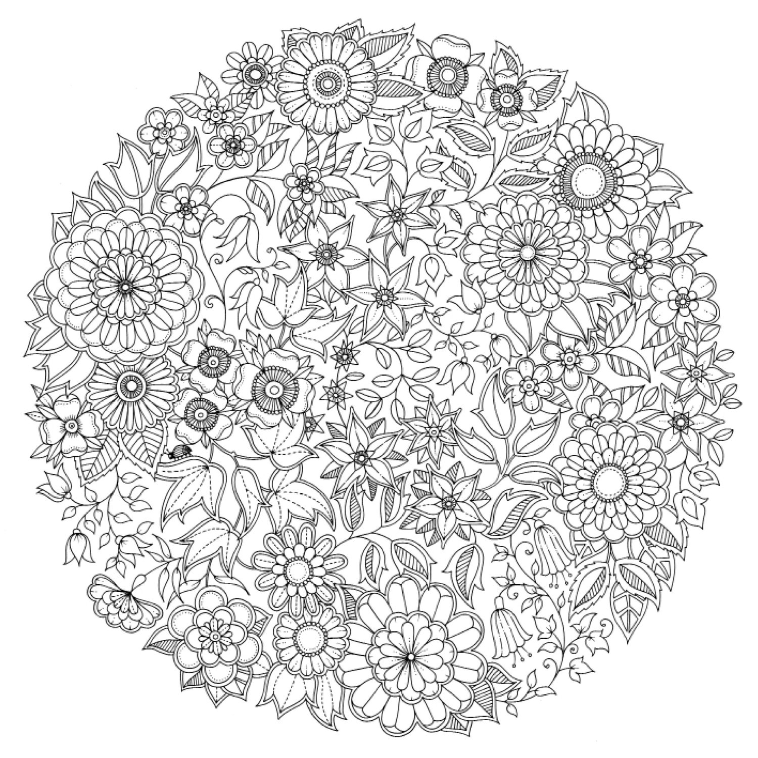 Garden Flowers Coloring Pages for Adults Unique 52