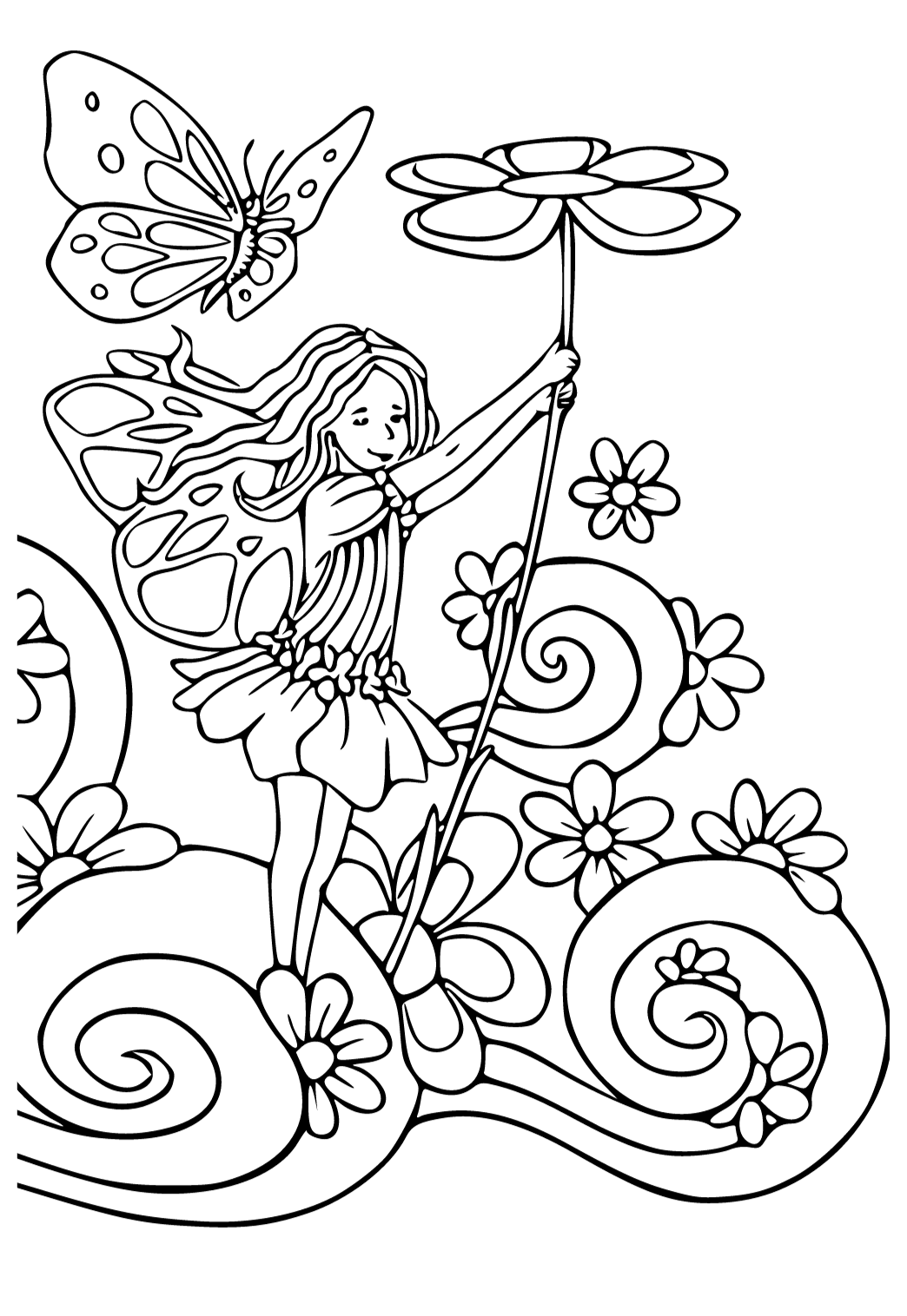 Garden Flowers Coloring Pages for Adults Unique 53