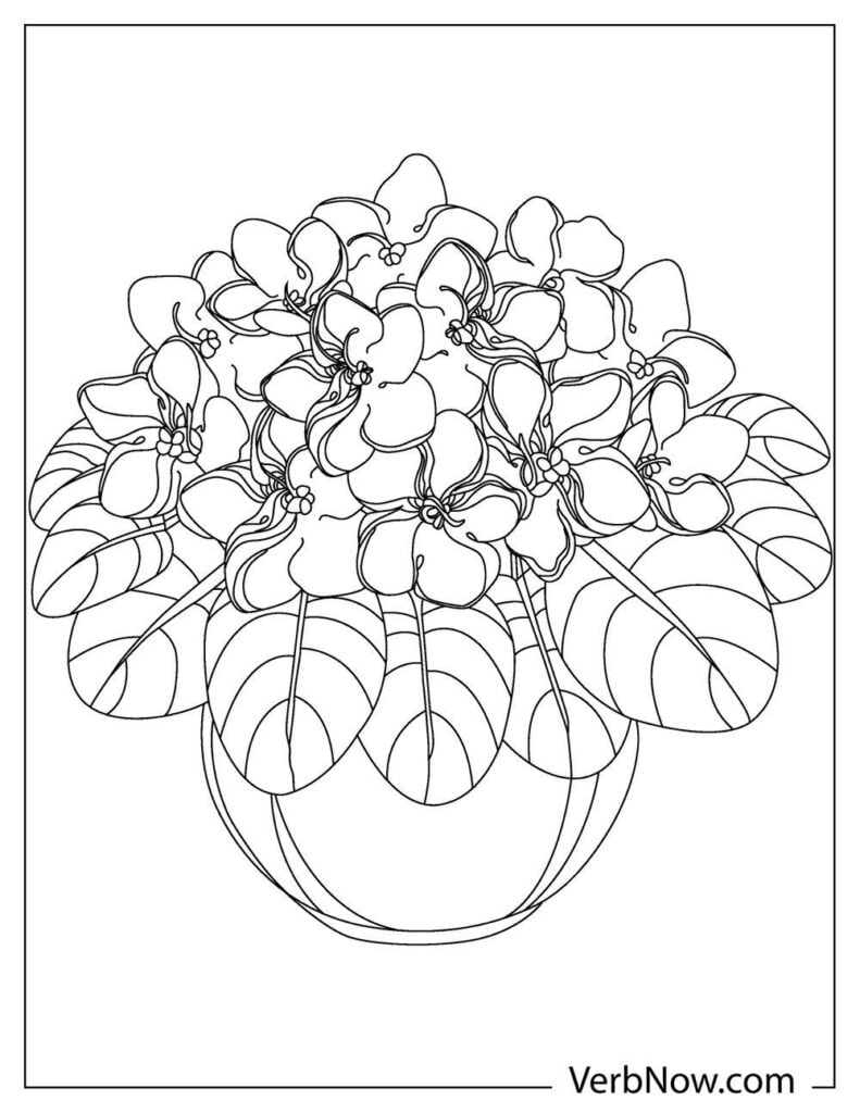 Garden Flowers Coloring Pages for Adults Unique 57