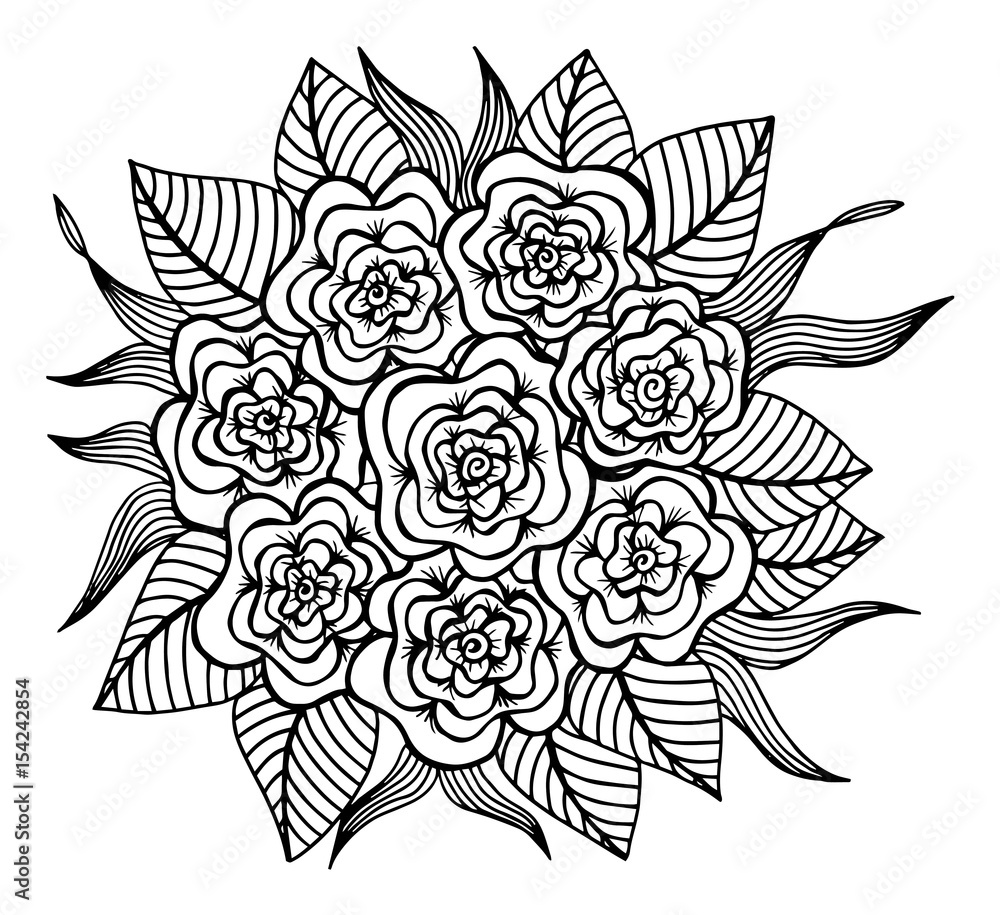 Garden Flowers Coloring Pages for Adults Unique 58