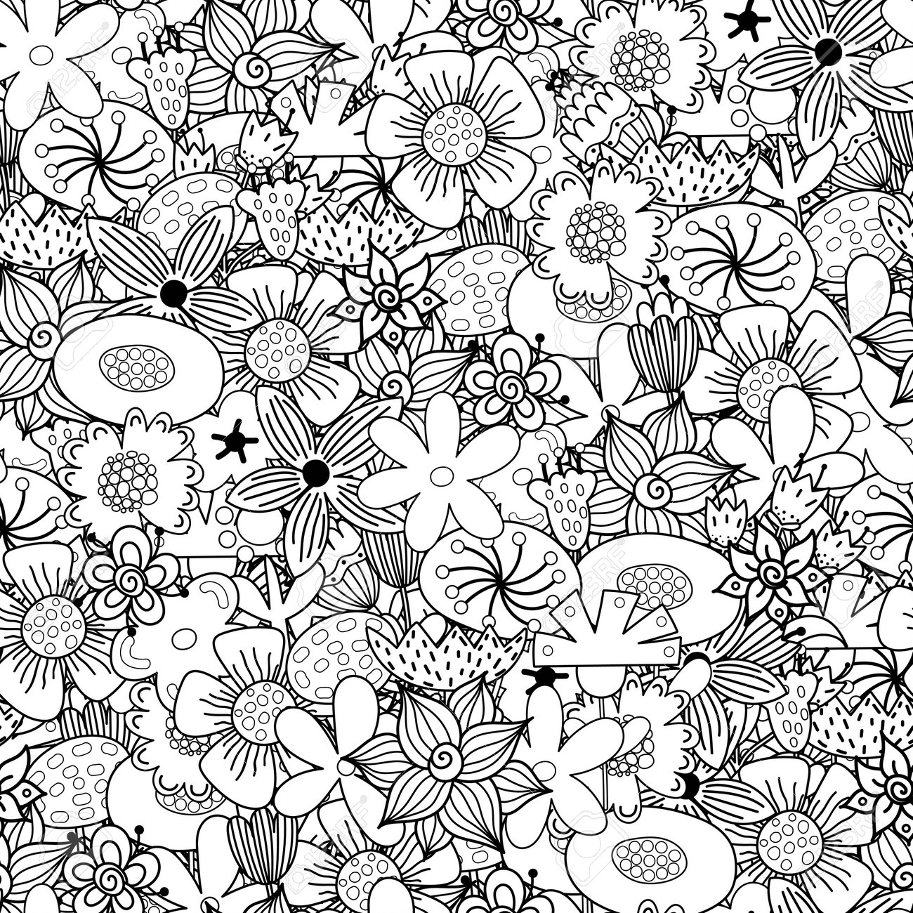 Garden Flowers Coloring Pages for Adults Unique 61