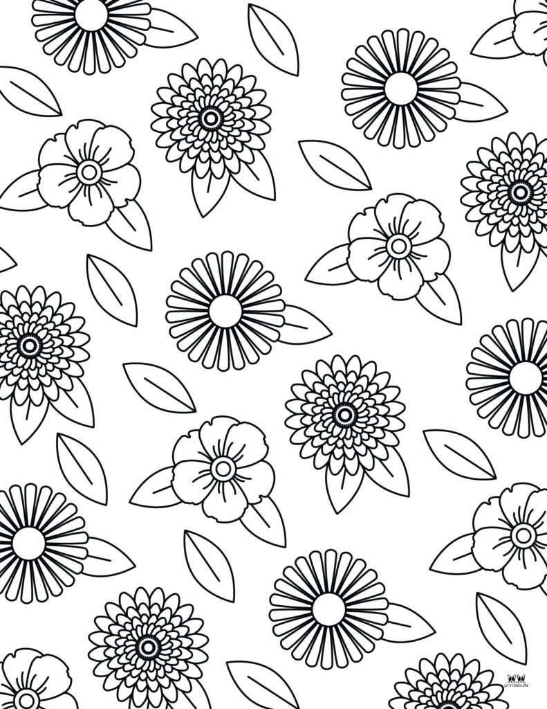 Garden Flowers Coloring Pages for Adults Unique 62