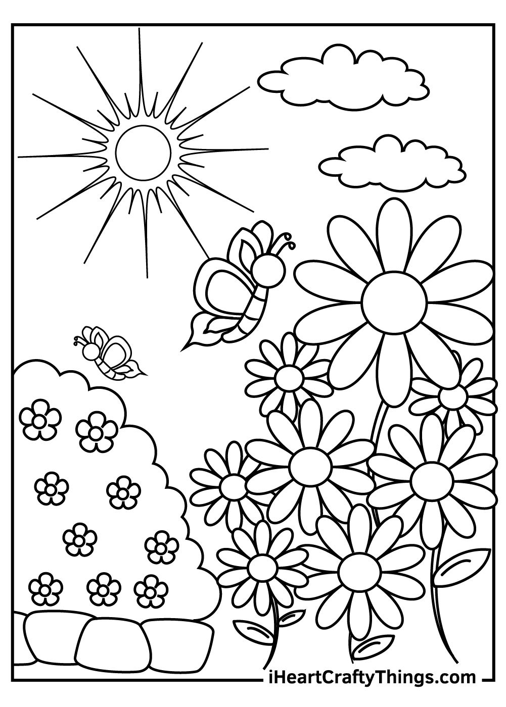 Garden Flowers Coloring Pages for Adults Unique 77