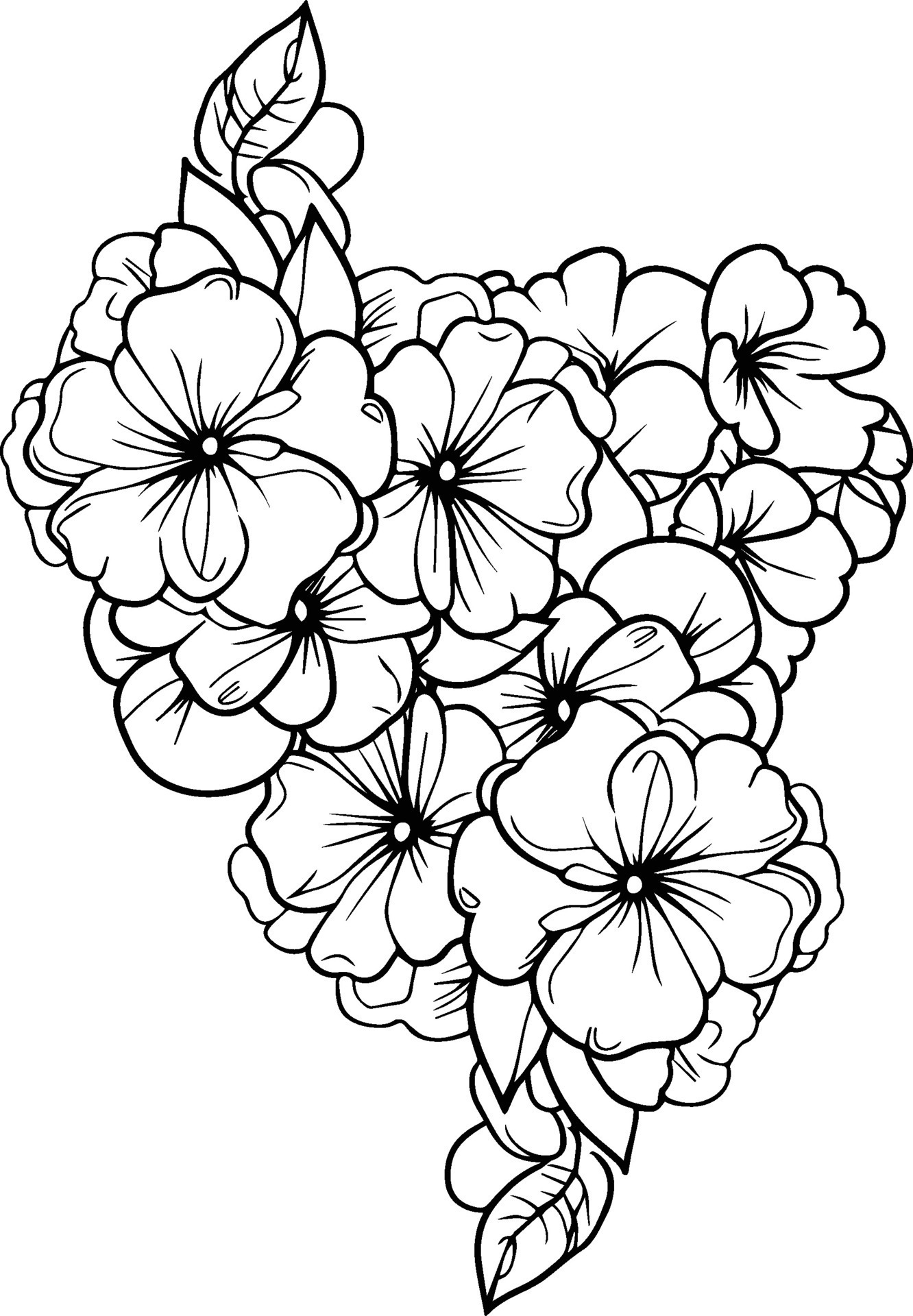 Garden Flowers Coloring Pages for Adults Unique 79