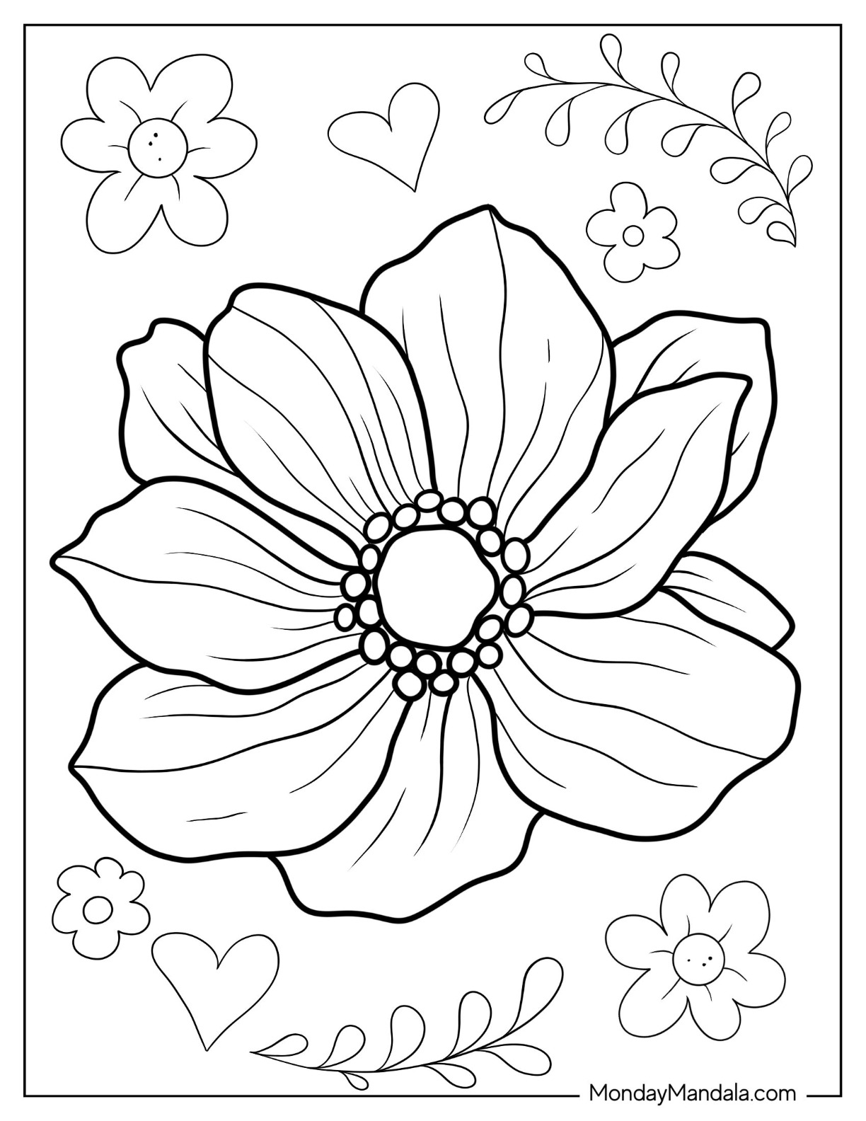 Garden Flowers Coloring Pages for Adults Unique 80