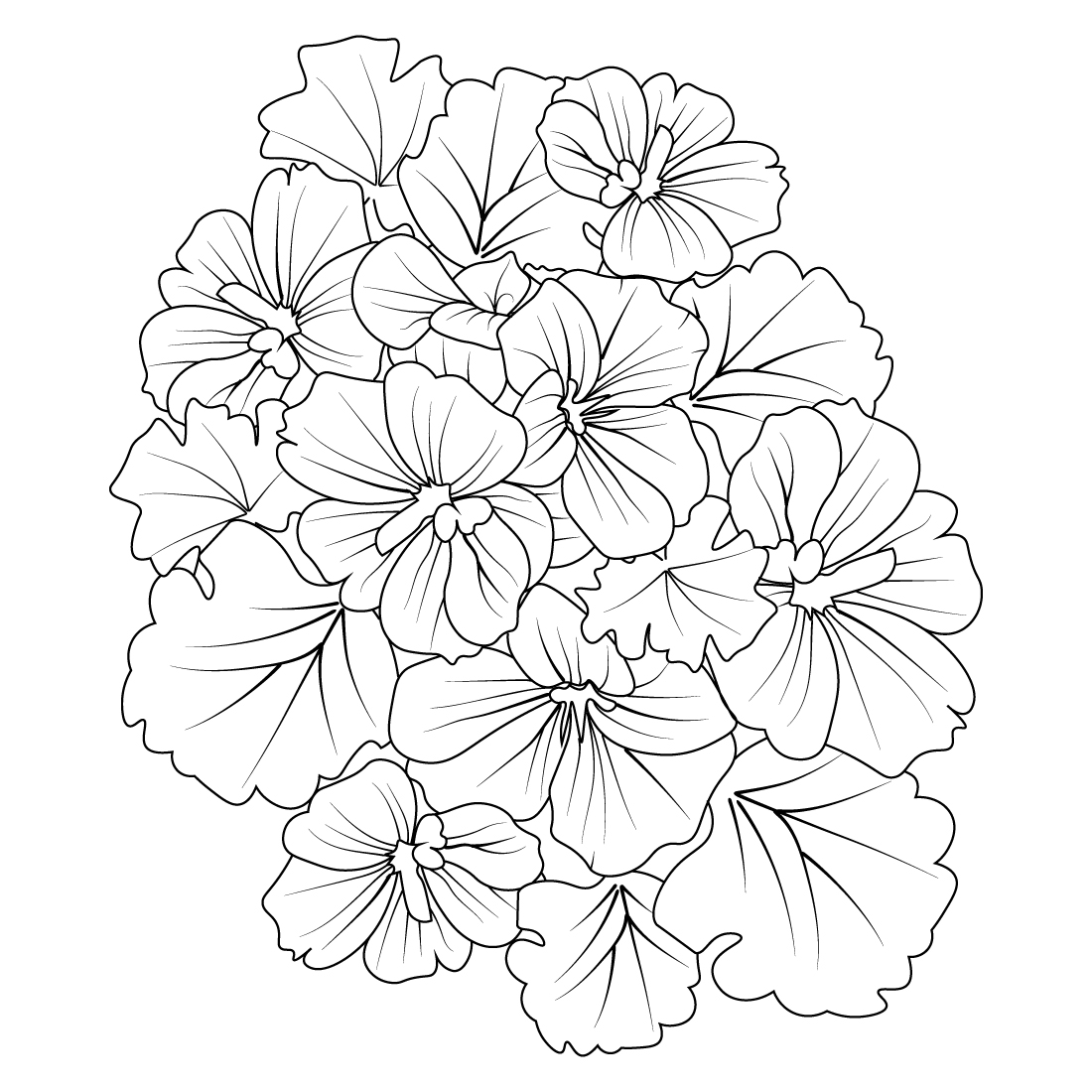 Garden Flowers Coloring Pages for Adults Unique 81